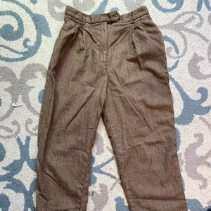 Vintage Wool Plaid Trousers